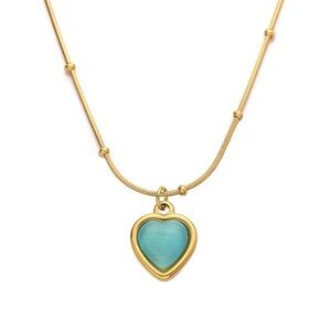 18K Gold Plated - Heart Pendant Necklace